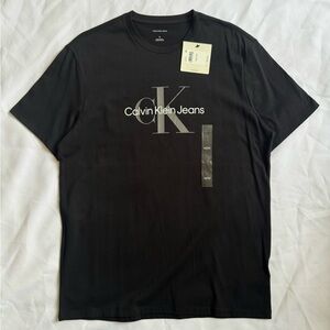Calvin Klein Jeans Black Short-Sleeve Logo Tee